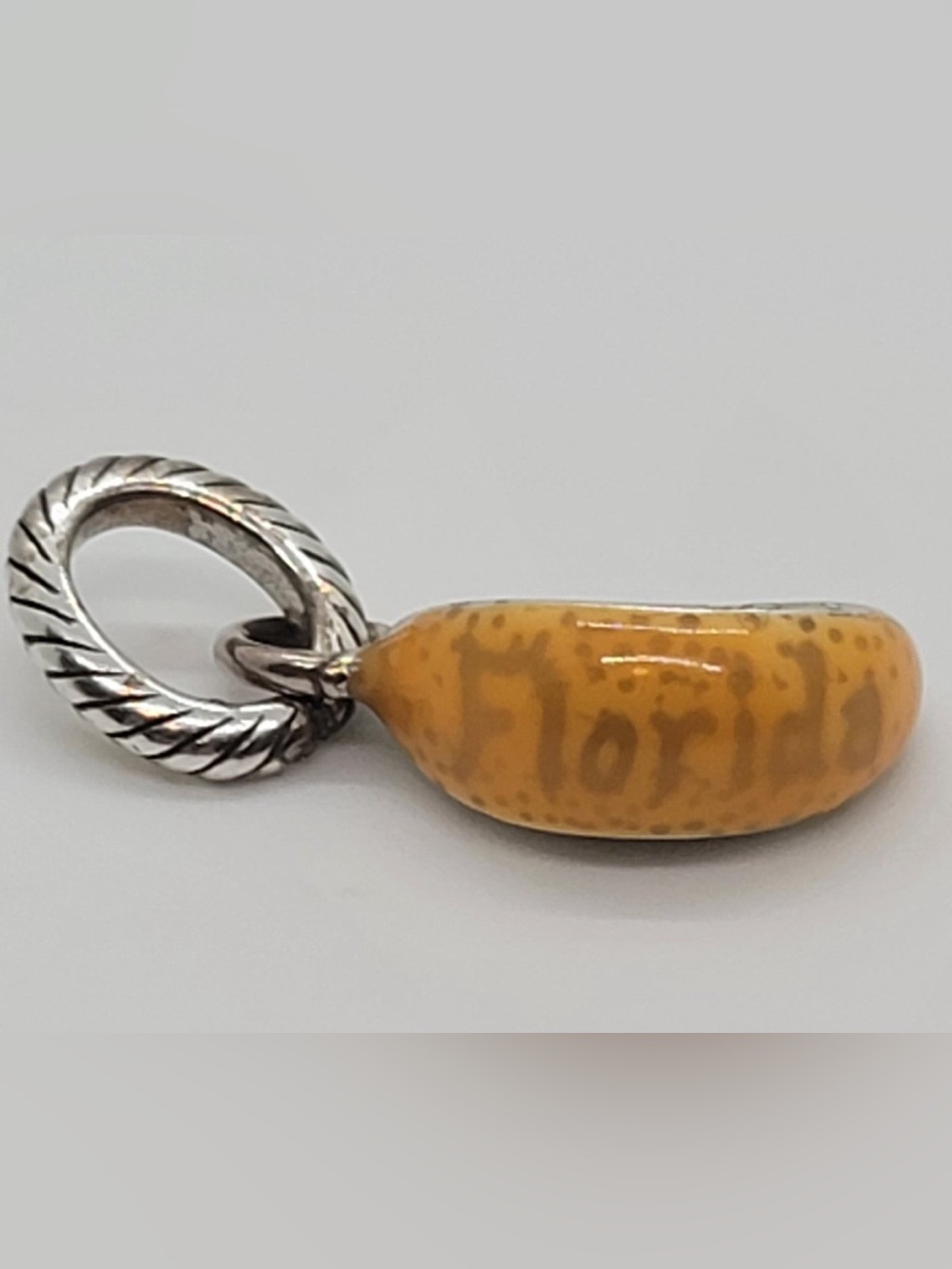 🆕 Brighton Florida state orange slice charm Enamel & silver "Florida" on side
